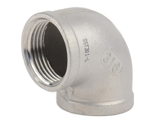 Отвод нержавеющий резьбовой AISI 304 90° 1 1/4