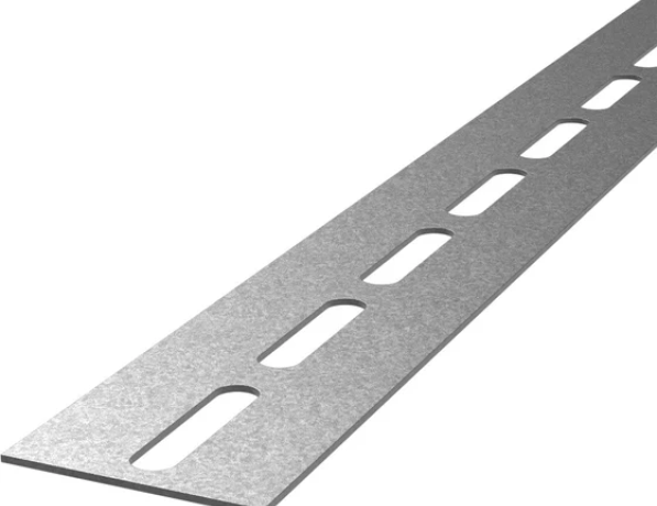 Полоса стальная горячеоцинкованная перфорированная 2,5х30 мм фото