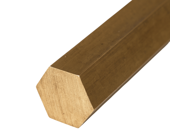 Шестигранник бронзовый х/д БрАМц9-2 22 мм ГОСТ 1628-2019 фото