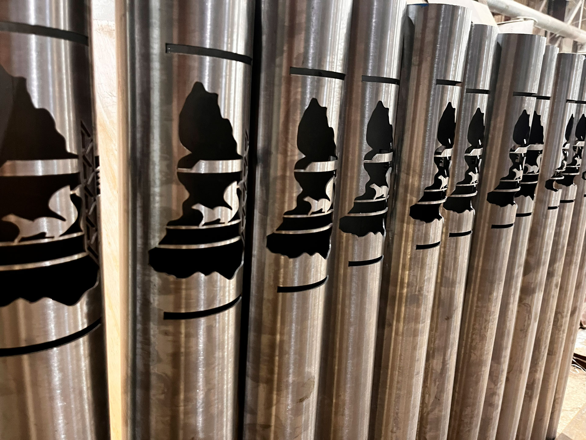 Лазерная резка на нержавеющих трубах